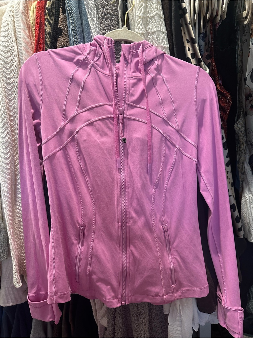 Pink Lululemon Nulu Define Jacket - Size 8